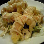 お食事処たかせ - 人気料理のエビマヨ！マヨネーズドレッシングが味付けの基本です。