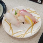 うまか亭 保原店 - そい　すずき　ぶりひら　(白身三昧)