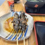 うなぎのむらかみ - ひれ串焼き