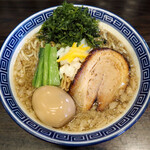 錦糸町中華そば さん式 - 味玉 烏賊背脂煮干し中華そば