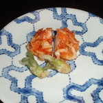 あさば - 帆立・桜海老衣揚げ