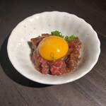 炭火焼肉 焼きしゃぶ にく式 - ラムユッケ
