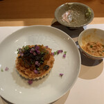 おいっちゃ - あん肝　奈良漬　塩昆布　最中