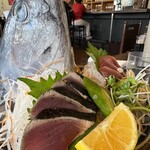 西村商店 - 鰹のタタキと刺身定食