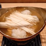 伯雲 - 鱧と松茸の小鍋仕立て