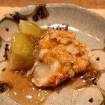 伯雲 - 伊勢海老の炙りと賀茂茄子の揚げ浸し