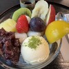 喫茶室 いぐさの細道 - クリームしらたまあんみつ