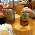 手打ち蕎麦　山水 - 日本酒は２種類