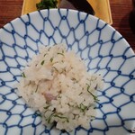 うなぎと炭焼 久松 - 秋刀魚土鍋炊き込みご飯