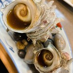 清寿司 - サザエの壷焼き
