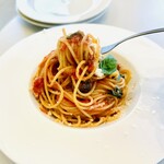 with dog coffee - 本日のパスタ