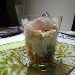 京 静華 - 鯛のカルパッチョ　ミルフィーユ仕立て