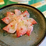 ジャンソーアタル - 本日の鮮魚（鯛）のカルパッチョ山椒風味