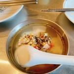 ジャンソーアタル - お通し　ガパオライス風お粥