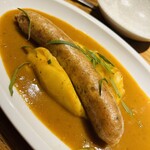 魚工房 としまや - 海老ソーセージラクサソース