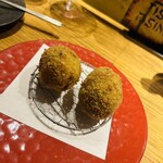 魚工房 としまや - 鮑と海苔のクリームコロッケ