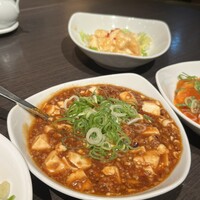 廣東料理 民生 ヒルトンプラザウエスト店 - ②麻婆豆腐。あまり辛くない(´ºωº｀)陳さんの麻婆豆腐のが辛いね。