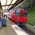 山荘 天水 - 久留米行きの電車で、天ケ瀬を後に。。。(^^)/