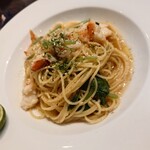 martha - パスタランチ(1,500円)エビと有機ほうれん草のすだち風味
