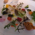 旬の魚介と野菜の盛り合わせ