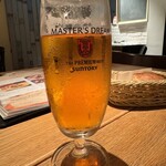 ウルトラチョップ - お通しのメゾンカイザーのバゲットとマスターズドリーム✨の飲みかけ笑