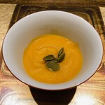 割烹 隆 - 新時代南瓜の擦り流し。