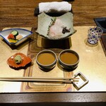 割烹 隆 - 圧巻の鯛めしでーす。