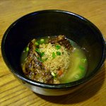 風遊斎 - ナンコツソーキとスープ入れて完成