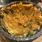 タレ焼肉と包み野菜の専門店 焼肉くるとん - 広げて焼き付けたけどお焦げにはならなかったです