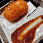 神田錦町 鮨たか晴 - 揚物（車海老のクリームコロッケ）