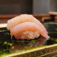 鮨 ふじおか - 特大甘エビ三段のせ