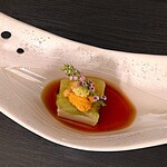 入谷鬼子母神門前のだや - ライブキッチン「先付け」