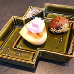 入谷鬼子母神門前のだや - ライブキッチン「水菓子」