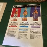 SURYA - 週末だったので、ランチメニューと一緒にアルコールのメニューも用意してありました。