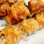 大洋軒 - 春巻＆鶏のからあげ定食④