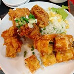 大洋軒 - 春巻＆鶏のからあげ定食②