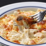 Seafood macaroni gratin