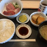 魚真 - 刺身三点盛り