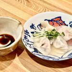 かつぎや - これだけで十分美味しいのに醤油ダレが絶品です