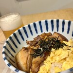 オランダ軒 - お持ち帰りのバラチャーシュー（300円）は家でチャーシュー丼にして頂きました！
