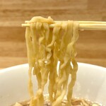 開運橋通 ふじ原 - 手揉みの平打ち麺