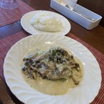 イタリアンレストランアンジェロ - 若鶏のローマ風(クリームソース)