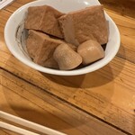 立呑み みつぼし村  - 里芋と厚揚げの煮物。煮込みが丁寧