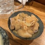 立呑み みつぼし村  - コブクロ刺し230円。酢味噌に合っててツマミやすい。