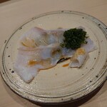 すし宮川 - クエのしゃぶしゃぶポン酢