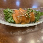 長濱浪漫ビール - スモークサーモンのカルパッチョ　990円