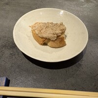 花林糖 - 豚のリエットトースト乗せ
