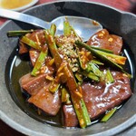 焼肉幸泉 - レバニラ鉄板焼