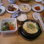 韓美食館 明日香 - ミョンテスープセット