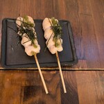 炭火焼き鳥 五tsubo - 朝引き鶏ささみ(わさび)：220円